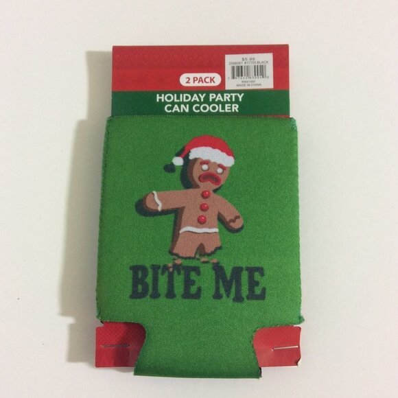 CAN Coozie Holiday Party Can Cooler Llamas - Picture 4 of 8